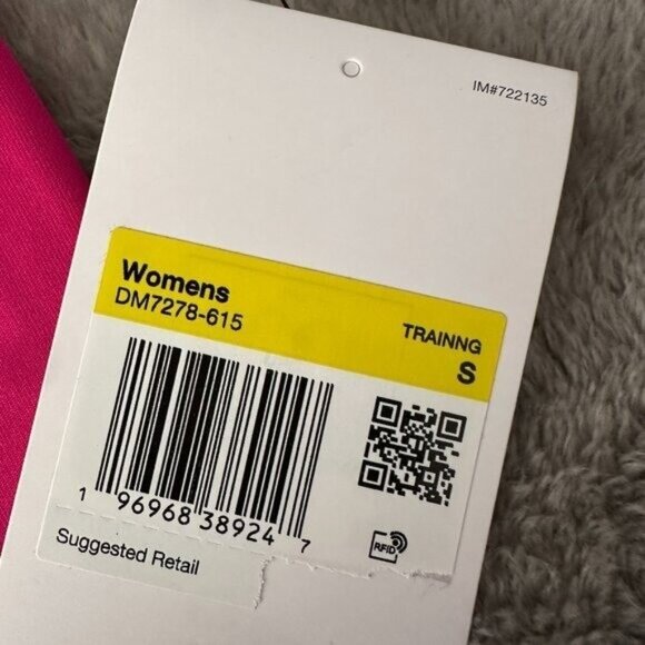 NWT Nike One Dri-Fit Hot Pink Full Length High Rise Leggings Women's SMALL - Picture 2 of 7